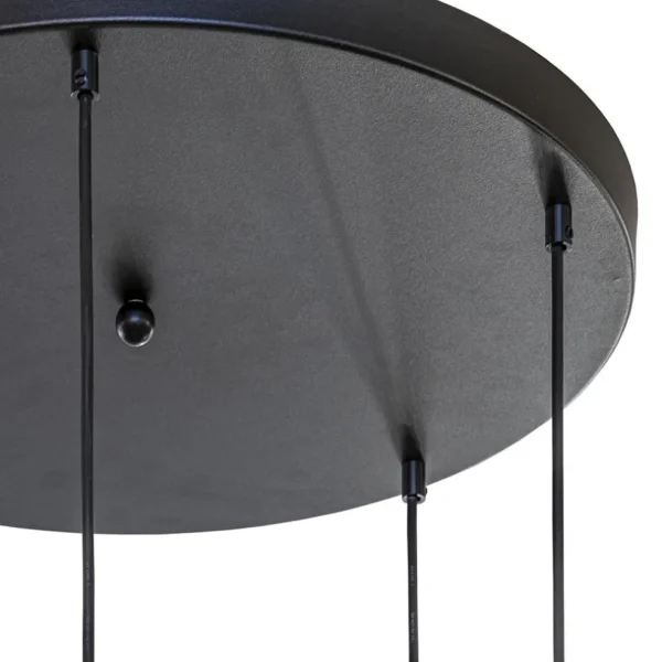 hanglamp_bounty_l_rond_zw_3.webp Sale Straluma Hanglamp Bounty 5L rond zwart/matgoud