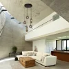 hanglamp_bounty_l_rond_zw_4.webp Sale Straluma Hanglamp Bounty 5L rond zwart/matgoud