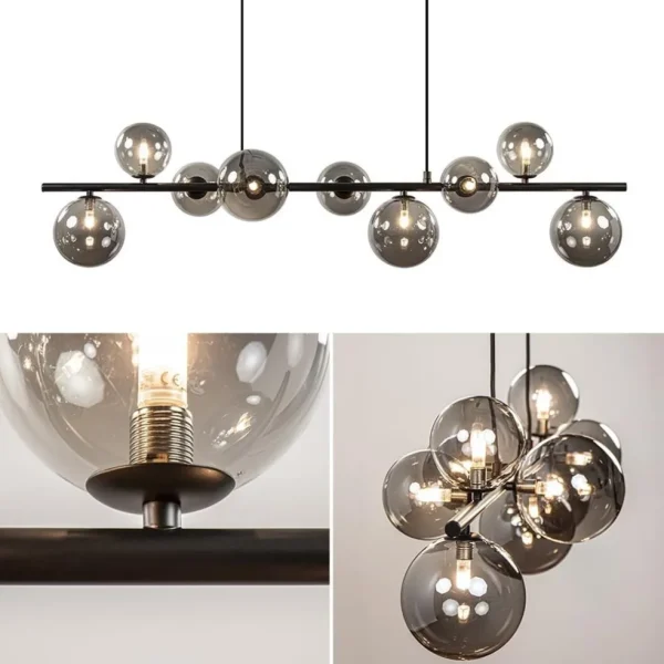hanglamp_calcio_l_zwart___2.webp Sale Straluma Hanglamp Calcio 9l zwart + smoke glas
