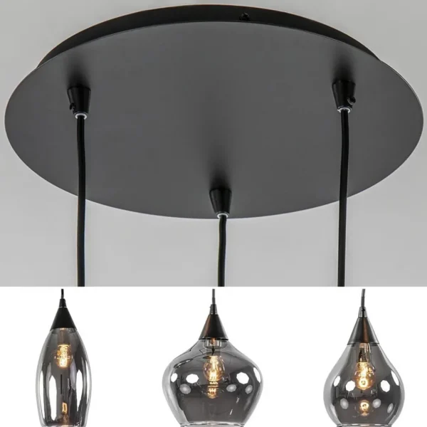 hanglamp_cambio_l_rond_zw_3.webp Clearance Straluma Hanglamp Cambio 3L rond zwart smoke glas