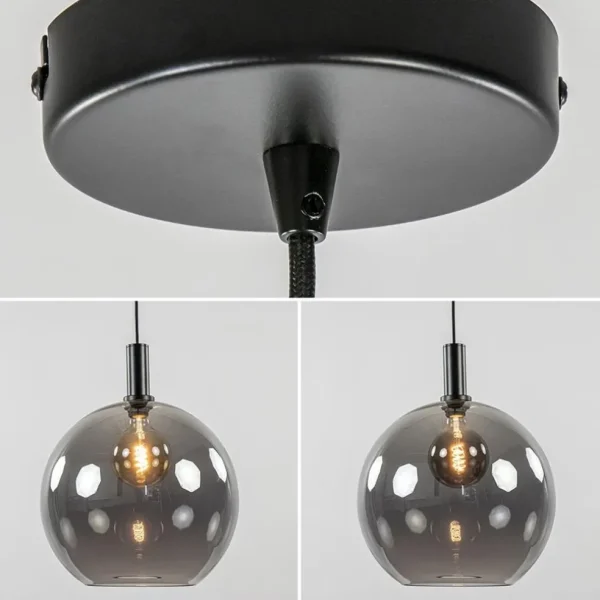 hanglamp_chandra_l_zwart__3.webp Discount Straluma Hanglamp Chandra 1L zwart + glas 40cm
