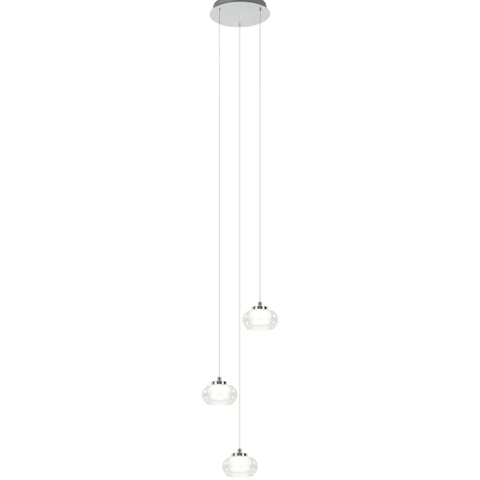 hanglamp_chroomhelder_gla_0.webp Fashion Straluma Hanglamp chroom/helder glas 3-lichts