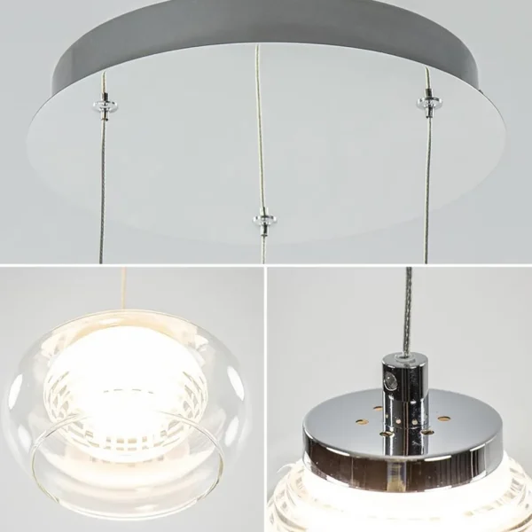 hanglamp_chroomhelder_gla_3.webp Fashion Straluma Hanglamp chroom/helder glas 3-lichts