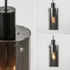 hanglamp_cilinder_zwart_m_3.webp Outlet Straluma Hanglamp cilinder zwart met smoke glas