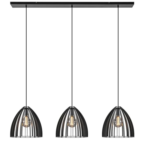 hanglamp_dean_lichts_zwar_1.webp Online Straluma Hanglamp Dean 3-lichts zwart