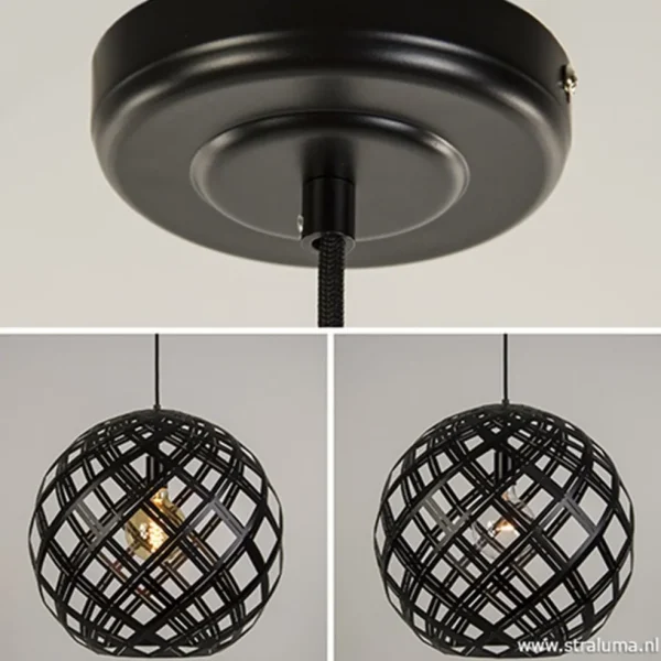 Store Straluma Hanglamp Emma bol zwart 50cm