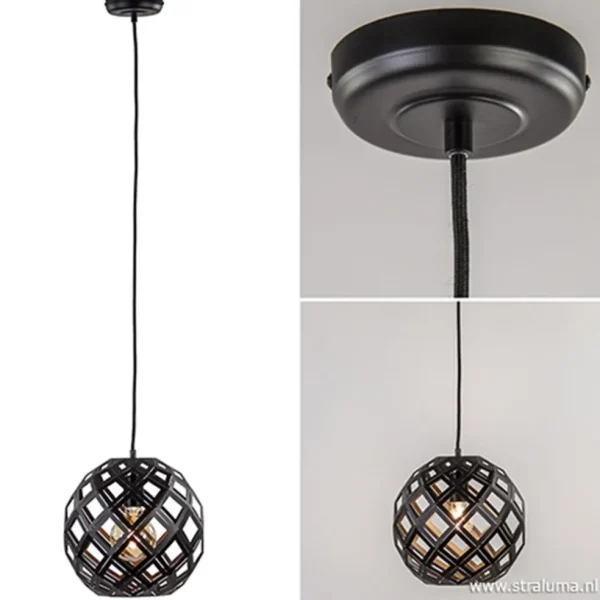hanglamp_emma_bol_zwart_c_3-2.webp Sale Straluma Hanglamp Emma bol zwart 30cm