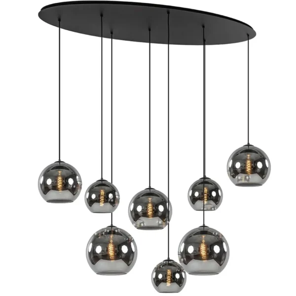 hanglamp_fantasy_globe_l__1.webp Outlet Straluma Hanglamp Fantasy Globe 8L zwart+smoke