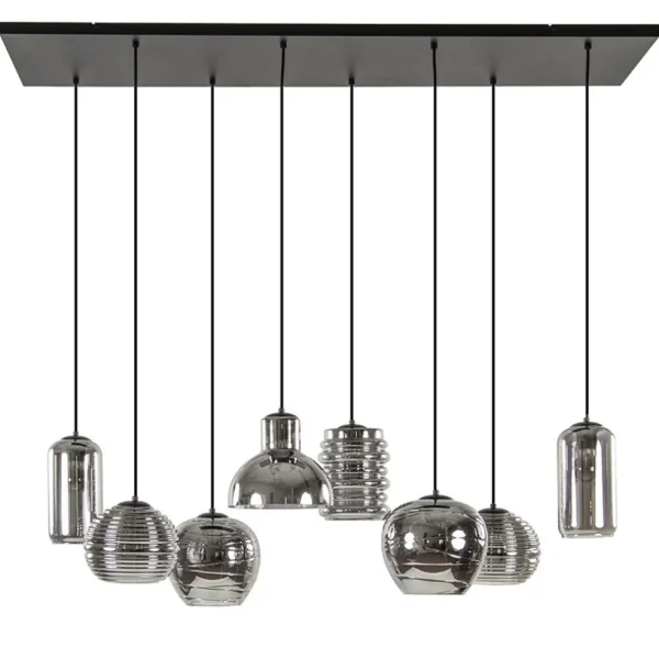 hanglamp_fantasy_l_zwart__0.webp Sale Straluma Hanglamp Fantasy 8L zwart + smoke glas mix