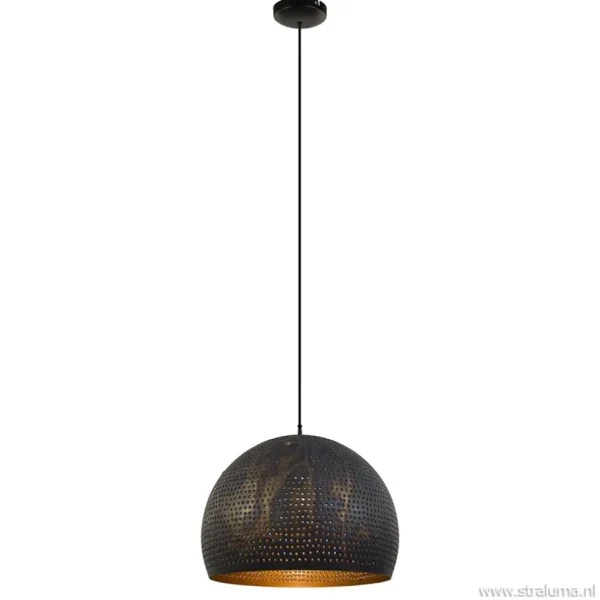 hanglamp_geperforeerd_sta_1.webp Online Straluma Hanglamp geperforeerd staal brons-bruin