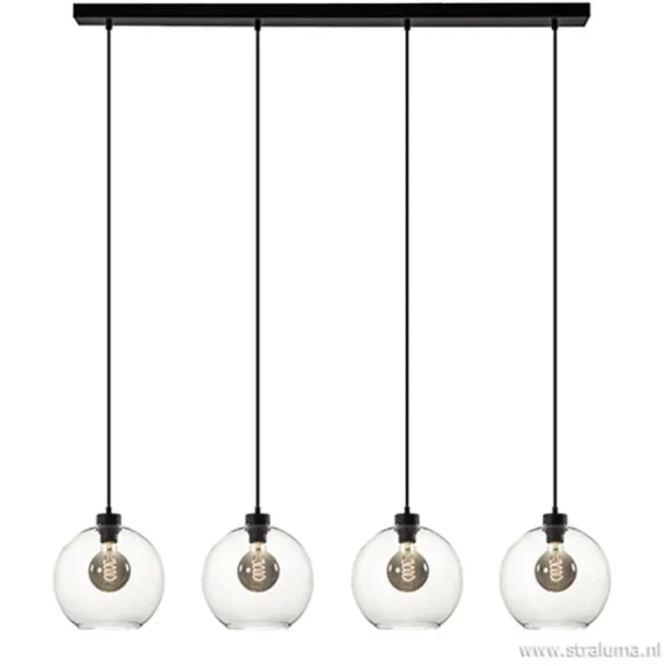 hanglamp_glazen_bol_l_mod_1.webp Sale Straluma Hanglamp glazen bol 4-l modern clear