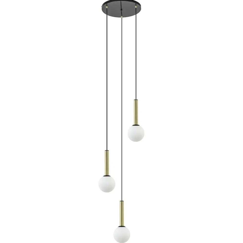 hanglamp_globe_l_rond_zwa_0.webp Clearance Straluma Hanglamp Globe 3L rond zwart/goud/wit