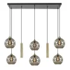 Discount Straluma Hanglamp Globe 8L 6x glas/2xbuis goud