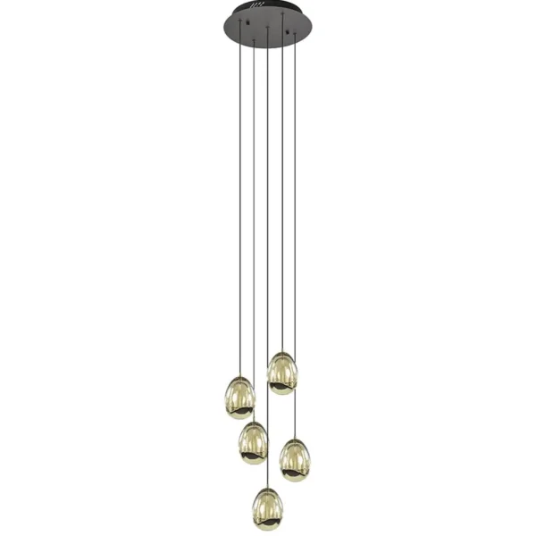 hanglamp_golden_egg_l_ron_0.webp Hot Straluma Hanglamp Golden Egg 5L rond zwart/goud
