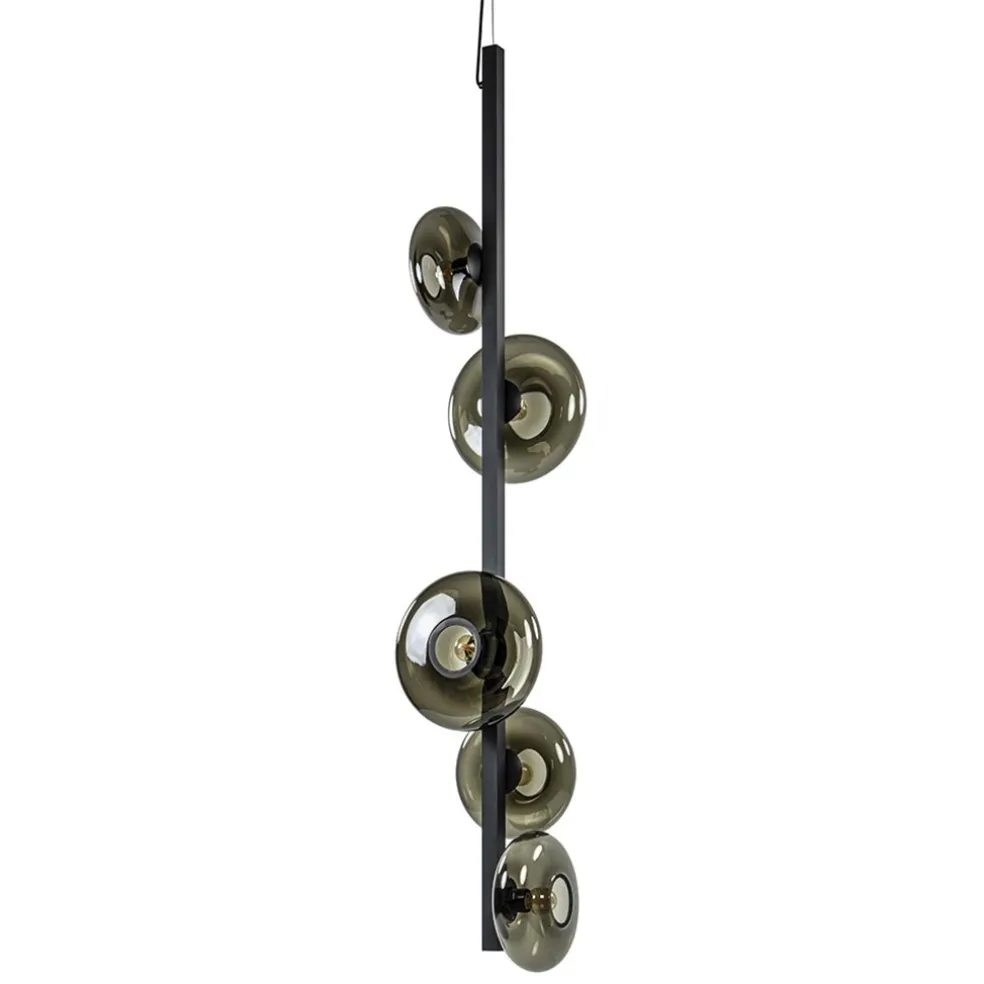 hanglamp_hoseki_verticaal_0.webp Outlet Straluma Hanglamp Hoseki verticaal zwart/smoke