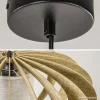 Discount Straluma Hanglamp houten lamellen + kap 50cm