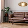 Discount Straluma Hanglamp houten lamellen + kap 50cm