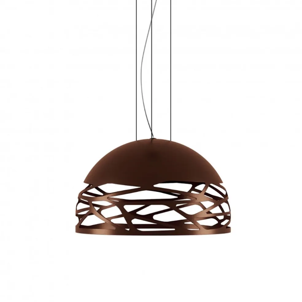 hanglamp_kelly_koepel_bro_0.webp Online Straluma Hanglamp Kelly koepel brons 50cm