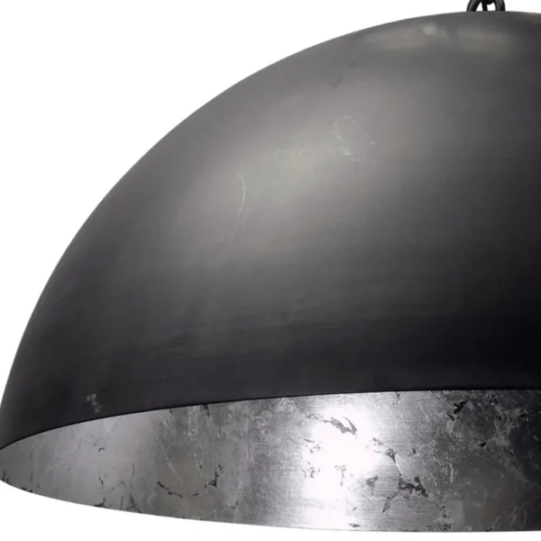 hanglamp_koepel_cm_gunmet_1.webp Flash Sale Straluma Hanglamp koepel 60cm gunmetal/silverleaf