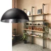 hanglamp_koepel_cm_gunmet_4.webp Flash Sale Straluma Hanglamp koepel 60cm gunmetal/silverleaf