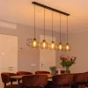 Discount Straluma Hanglamp 5L balk + smoke glas 160cm