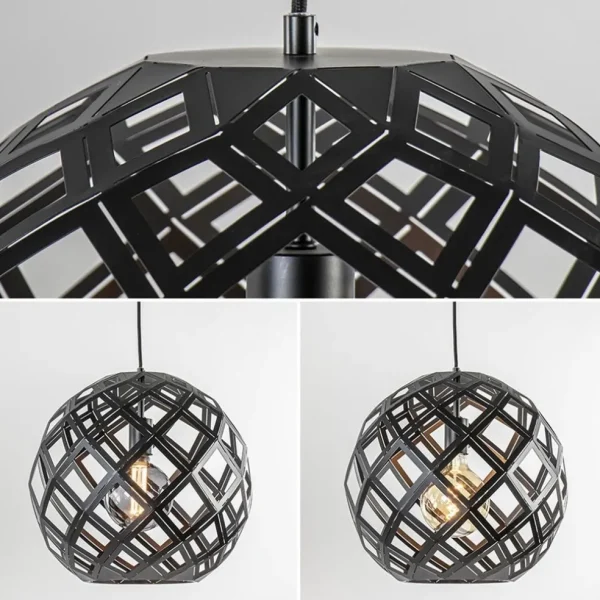 hanglamp_l_balk_bol_zwart_3.webp Store Straluma Hanglamp 3L balk bol zwart industrieel