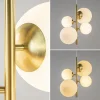 Store Straluma Hanglamp 4L brass met opaal bolglas