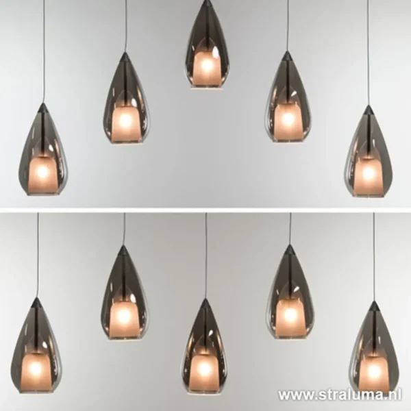 hanglamp_l_druppel_glas_s_2.webp Sale Straluma Hanglamp 5L druppel glas smoke
