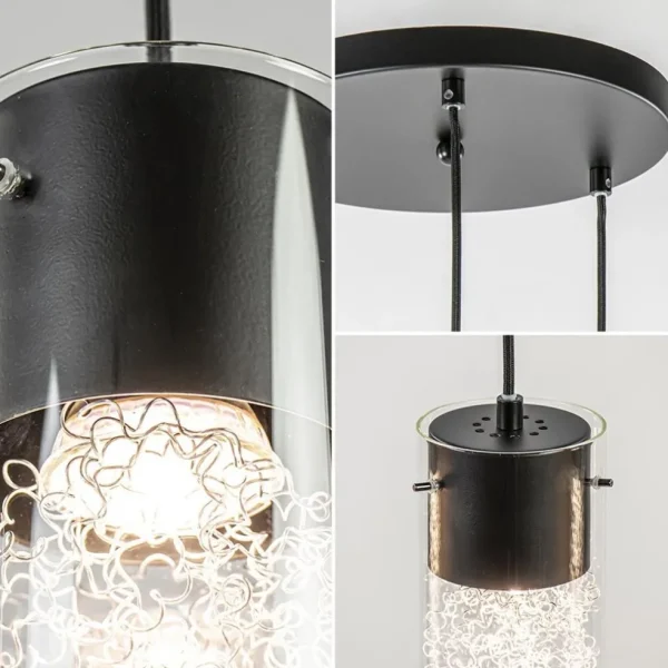 hanglamp_l_rond_zwart_met_2.webp Store Straluma Hanglamp 3L rond zwart met cilinder glas