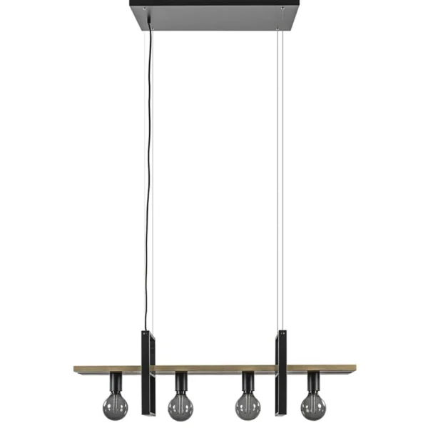 hanglamp_l_zwart_met_hout_0-1.webp Cheap Straluma Hanglamp 4L zwart met houten planken