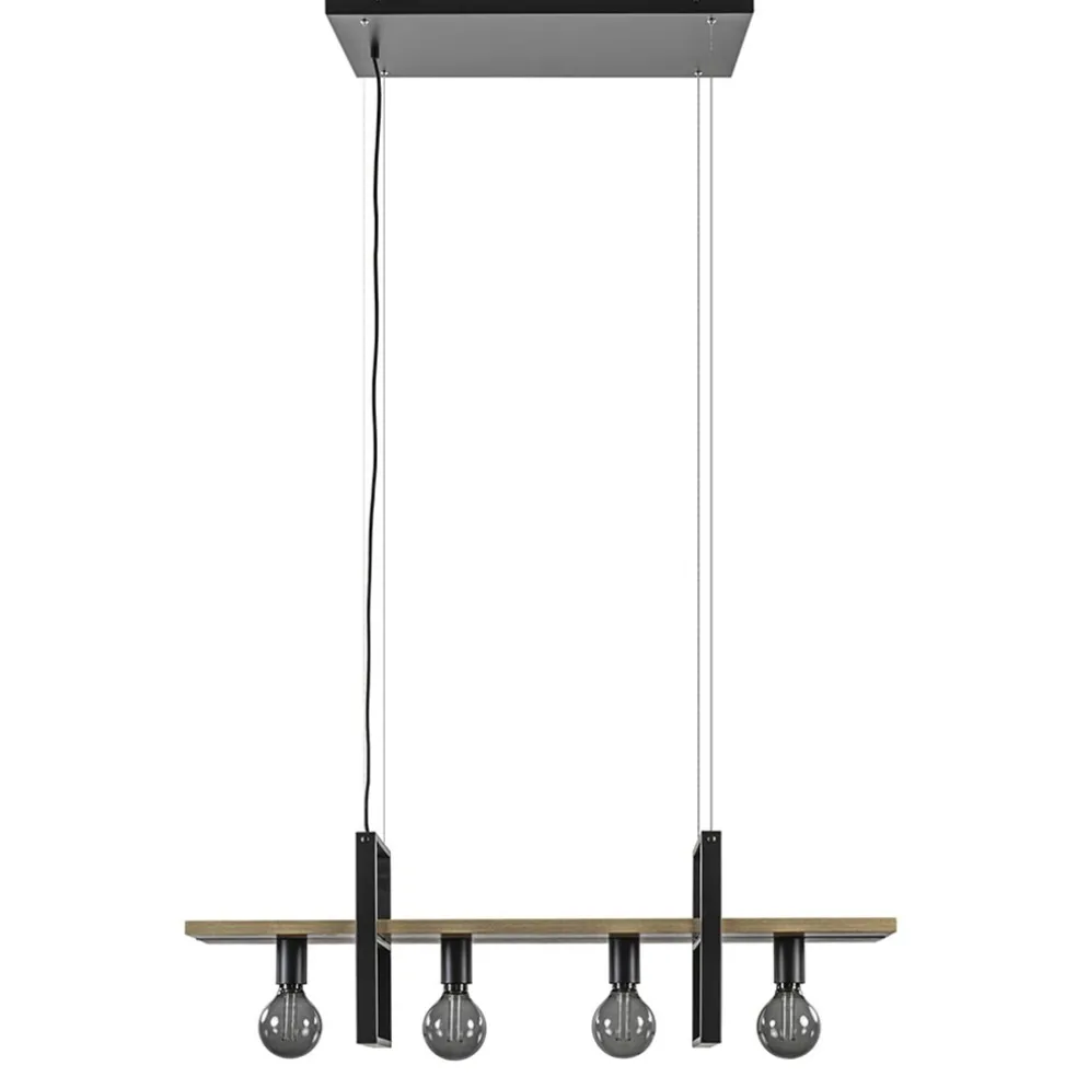 hanglamp_l_zwart_met_hout_0-1.webp Cheap Straluma Hanglamp 4L zwart met houten planken