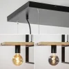 hanglamp_l_zwart_met_hout_3.webp Discount Straluma Hanglamp 6L zwart met houten planken