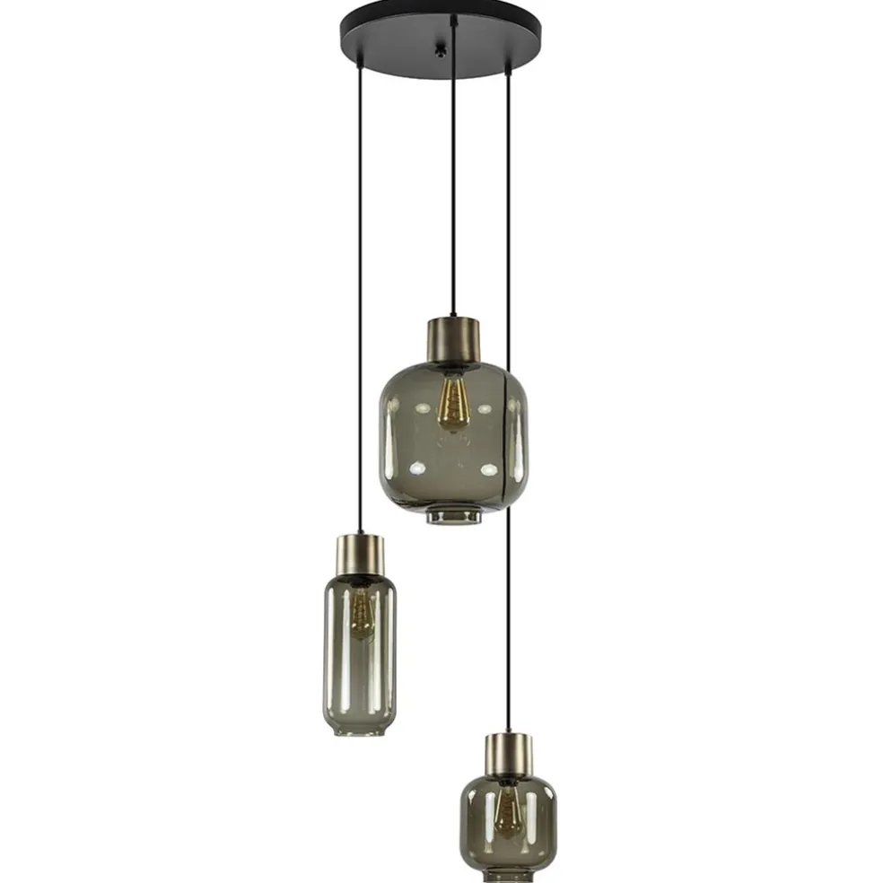 hanglamp_lett_l_rond_zwbr_0.webp Shop Straluma Hanglamp Lett 3L rond zw/brons smoke mix
