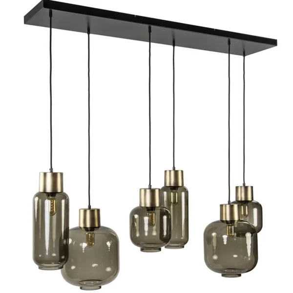 hanglamp_lett_l_zwartbron_0.webp Store Straluma Hanglamp Lett 6L zwart/brons+glas smoke