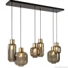 hanglamp_lett_l_zwartbron_1.webp Store Straluma Hanglamp Lett 6L zwart/brons+glas smoke