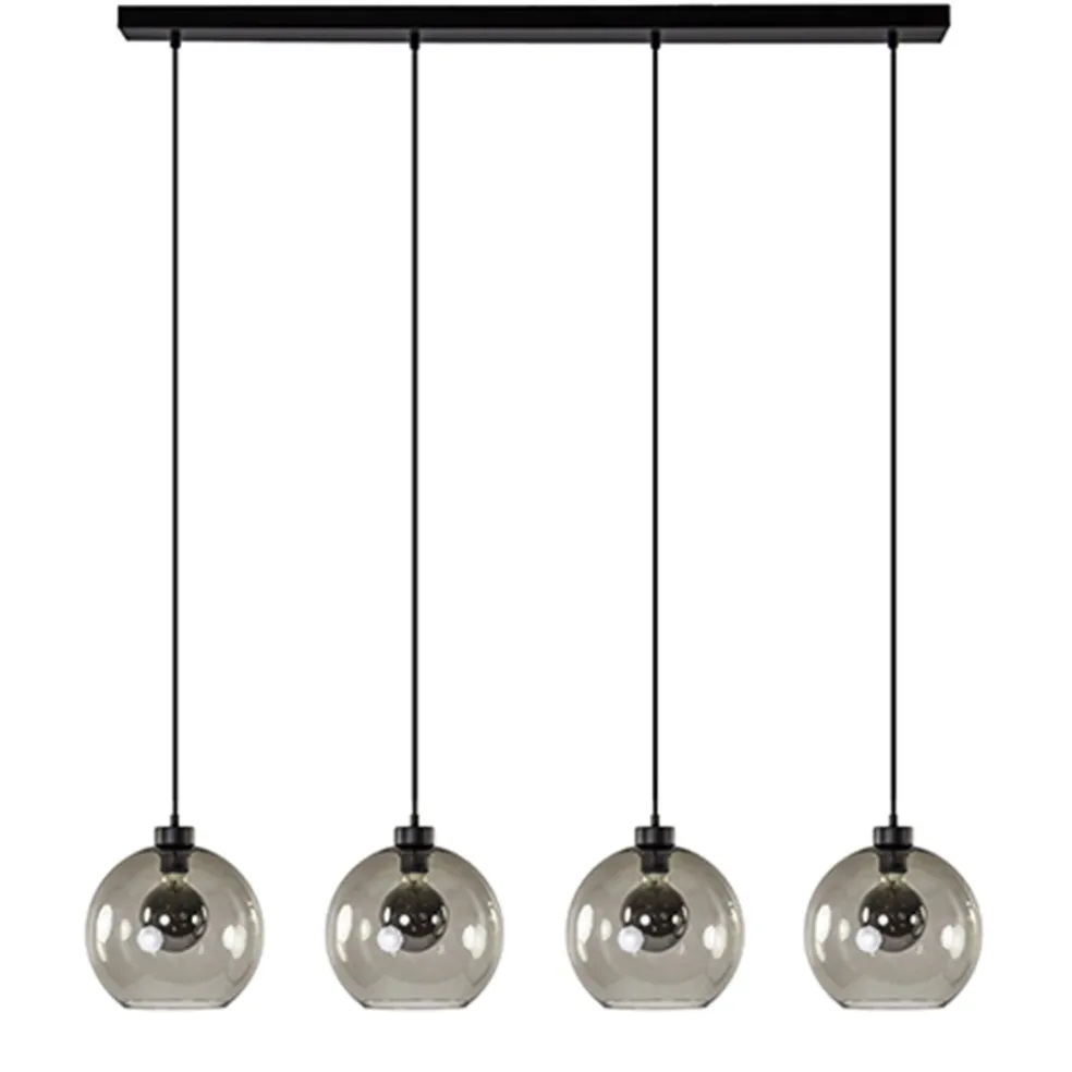 hanglamp_lichts_balk_zwar_0.webp Sale Straluma Hanglamp 4-lichts balk zwart + smoke glas 25cm