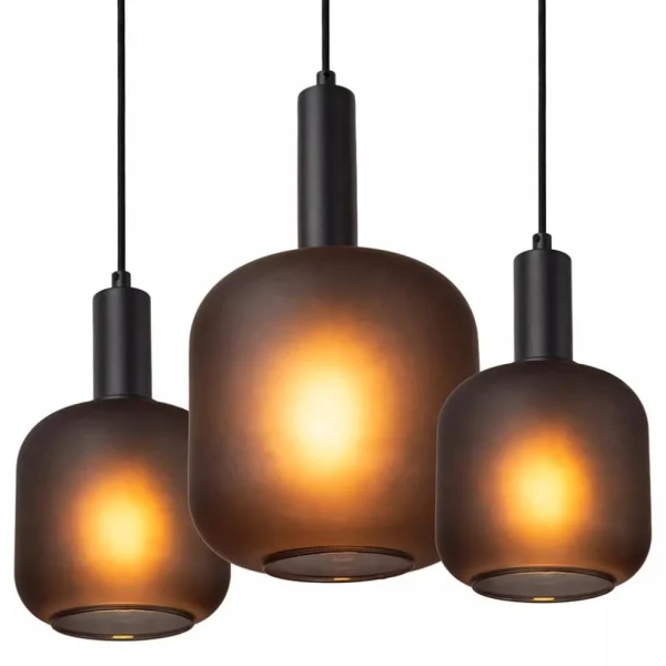 hanglamp_lichts_ovaal_met_2.webp Online Straluma Hanglamp 7-lichts ovaal met mat zwart glas