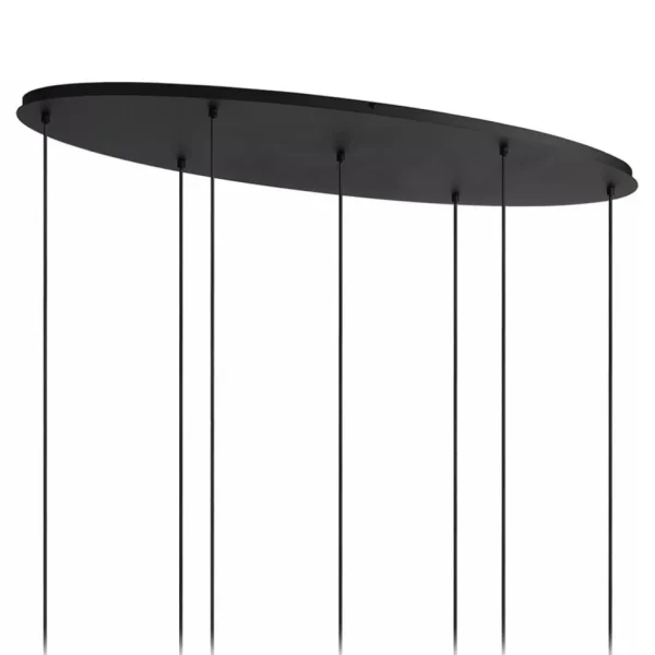 hanglamp_lichts_ovaal_met_3.webp Online Straluma Hanglamp 7-lichts ovaal met mat zwart glas