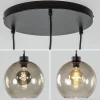 hanglamp_lichts_rond_glas_3.webp Best Sale Straluma Hanglamp 3-lichts rond glas smoke 25 cm