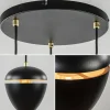 Discount Straluma Hanglamp 3-lichts rond zwart/goud