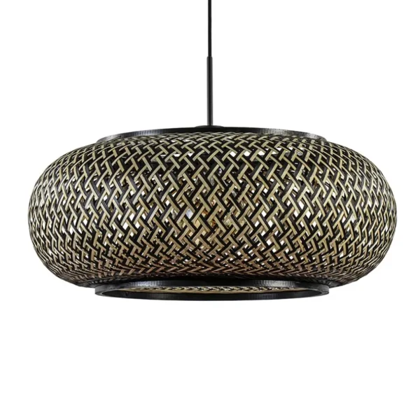 hanglamp_maze_bamboezwart_0.webp Cheap Straluma Hanglamp Maze bamboe/zwart 60cm