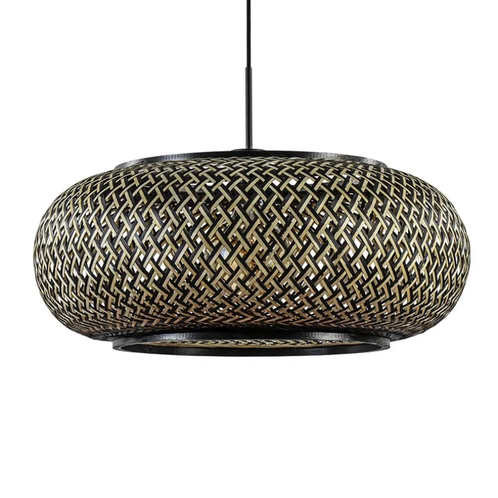 hanglamp_maze_bamboezwart_0.webp Cheap Straluma Hanglamp Maze bamboe/zwart 60cm