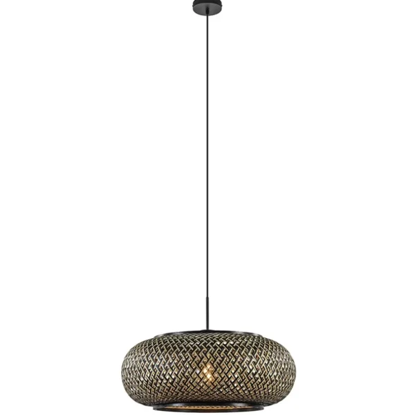 hanglamp_maze_bamboezwart_1.webp Cheap Straluma Hanglamp Maze bamboe/zwart 60cm