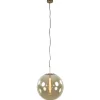 Cheap Straluma Hanglamp Medina 48cm messing + amber glas
