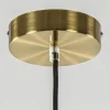 Best Sale Straluma Hanglamp Medina satin gold/amber glas 40cm