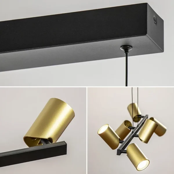 hanglamp_met_spots_lichts_3.webp Best Straluma Hanglamp met spots 6-lichts zwart/goud