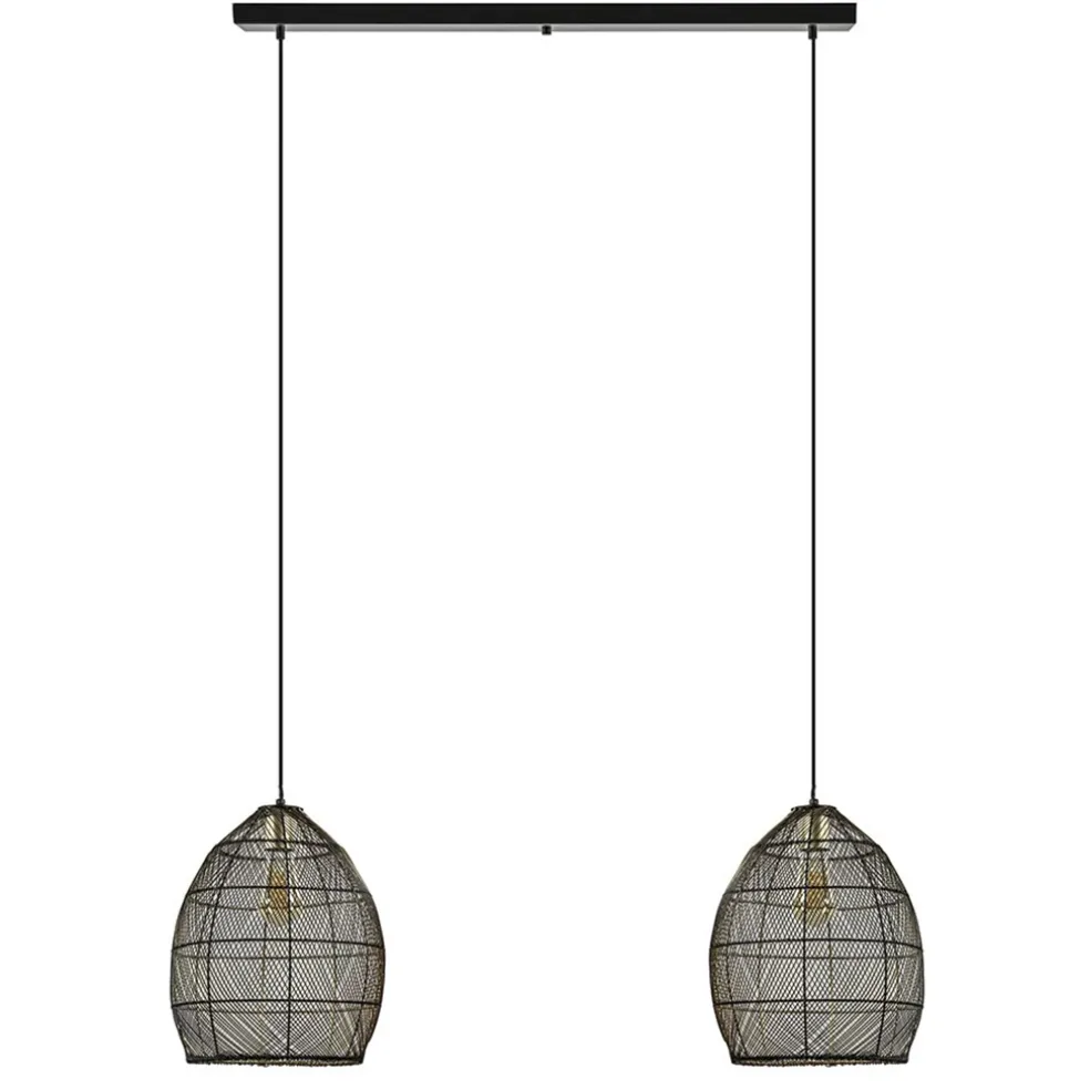 hanglamp_meya_lichts_zwar_0.webp Flash Sale Straluma Hanglamp Meya 2-lichts zwart/goud met balk