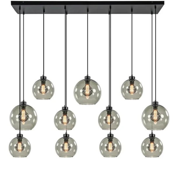 hanglamp_multipendel_l_zw_1.webp Clearance Straluma Hanglamp multipendel 11-L zwart smoke glas 20+25cm