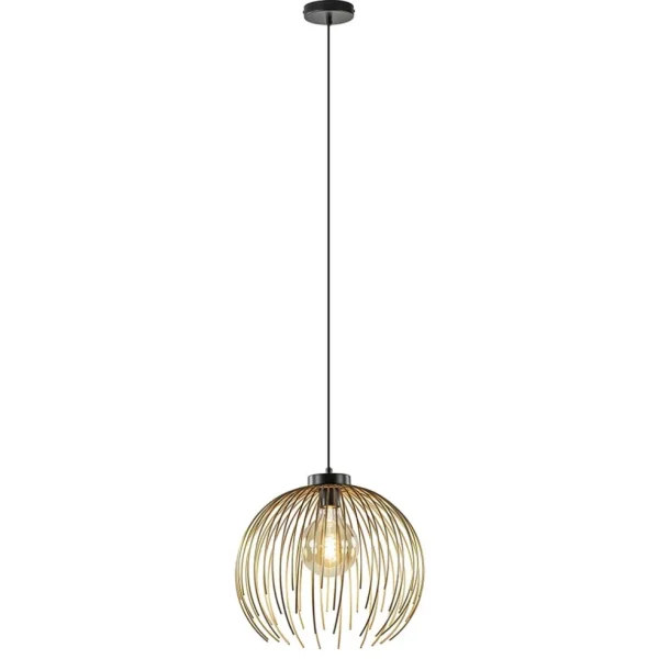 hanglamp_nest_matgoudzwar_1.webp Clearance Straluma Hanglamp Nest matgoud/zwart