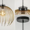 hanglamp_nest_matgoudzwar_2.webp Clearance Straluma Hanglamp Nest matgoud/zwart